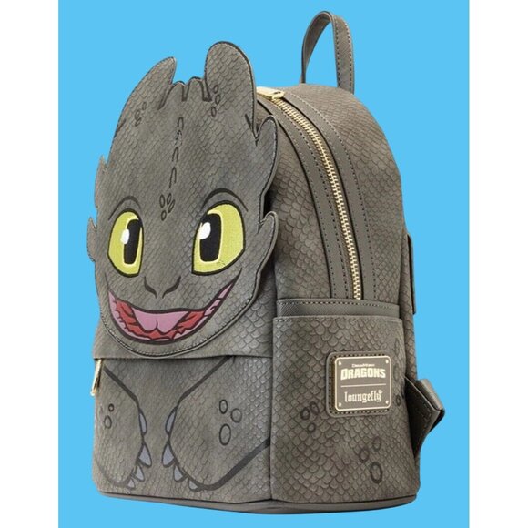NWT Loungefly How To Train Your Dragon Toothless Cosplay Mini Backpack - Picture 2 of 4